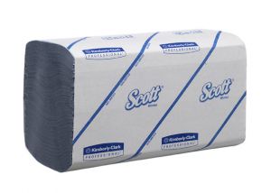 Бумажные полотенца в пачках  SCOTT® Performance, однослойные, голубые ― KIMBERLY-CLARK* Professional