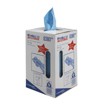 Протирочный материал WypAll® X60, в рулоне, в переносной коробке-диспенсере, синий ― KIMBERLY-CLARK* Professional